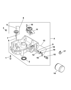 Kohler Sv715-3030 Oil Pan And Lubrication Diagram and Parts List for Z-FORCE48 (17BF3AGV-17BF3AGV010)(2012) Cub Cadet Lawn Tractor